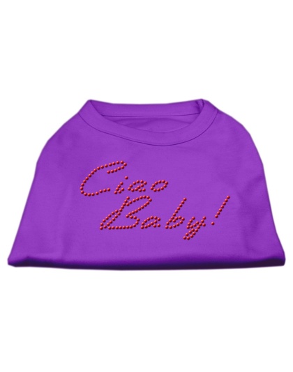 Ciao Baby Rhinestone Shirts Purple L