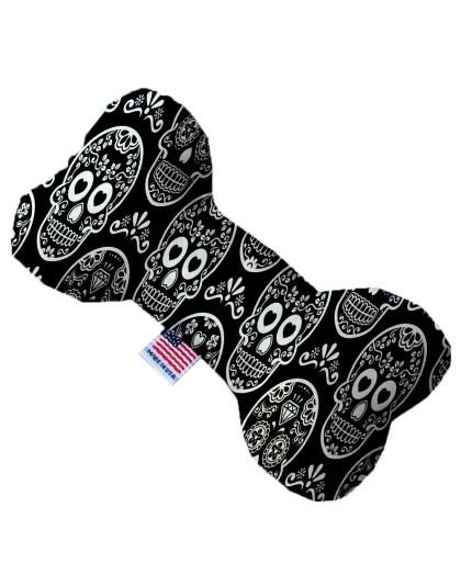 Classic Sugar Skulls 10 Inch Canvas Bone Dog Toy