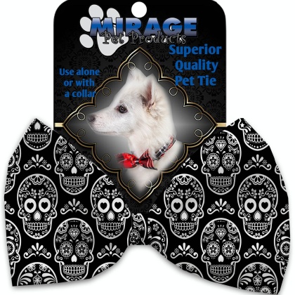 Classic Sugar Skulls Pet Bow Tie