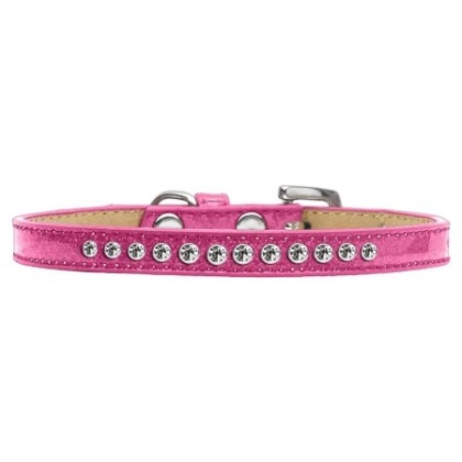 Clear Crystal Size 10 Pink Puppy Ice Cream Collar