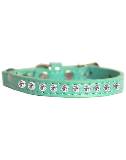 Clear Jewel Cat safety collar Aqua Size 10