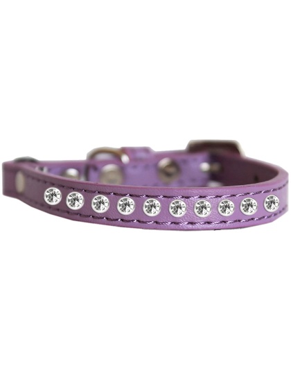 Clear Jewel Cat safety collar Lavender Size 10