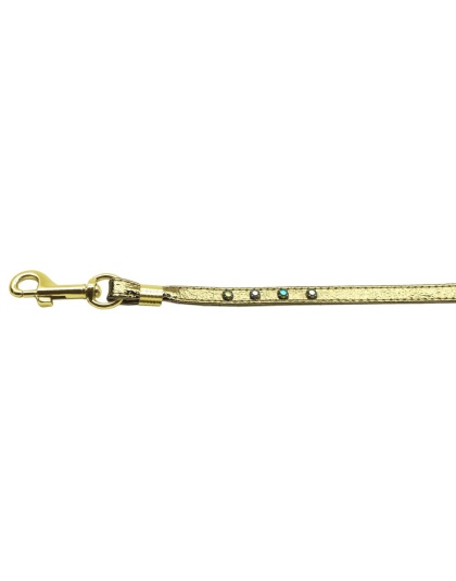 Color Crystal Leash Gold w/ AB Stones Gold Hardware