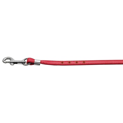 Comfort Harness Red 3/8 Match-Jwl Leash Silver Hrdw