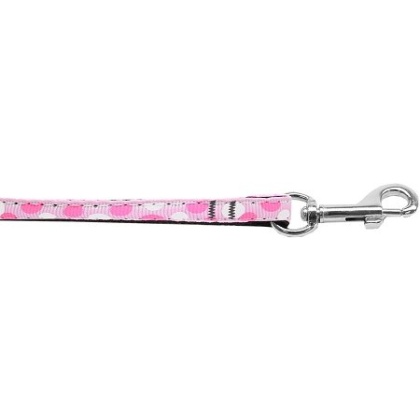 Confetti Dots Nylon Collar Light Pink 3/8 wide 4ft Lsh