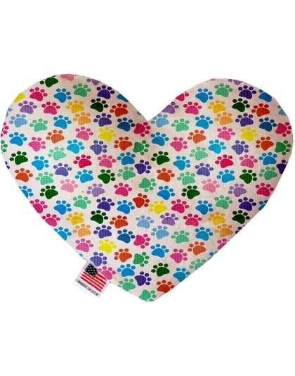 Confetti Paws 6 inch Canvas Heart Dog Toy