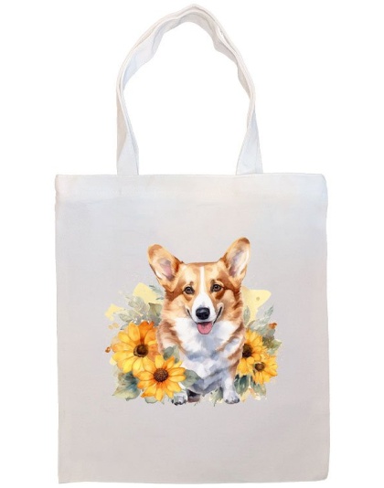 Corgi Canvas Tote Bag Style2