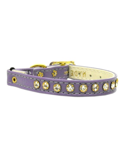 Crystal Cat Safety w/ Band Collar Purple 10