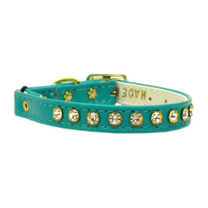 Crystal Cat Safety w/ Band Collar Turquoise 10