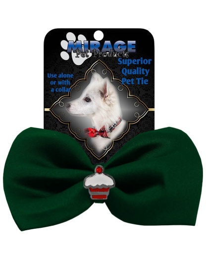 Cupcake Widget Pet Bowtie Green