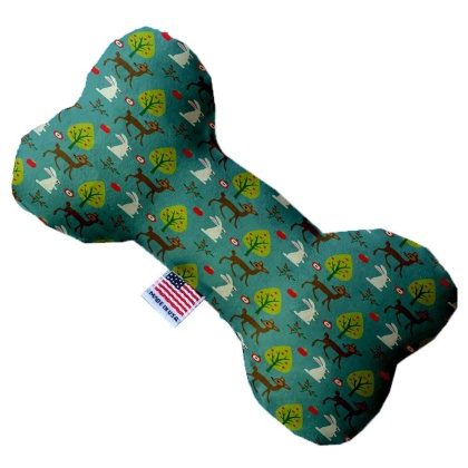 Dearest Deer 10 inch Canvas Bone Dog Toy