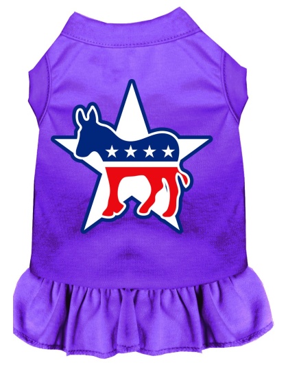 Democrat Screen Print Dress Purple 4X (22)