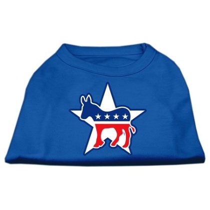 Democrat Screen Print Shirts Blue Lg