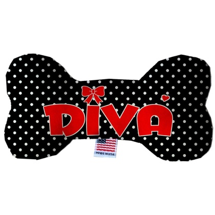 Diva 10 inch Fluffy Bone Dog Toy