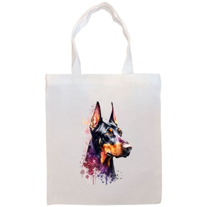 Doberman Canvas Tote Bag Style2