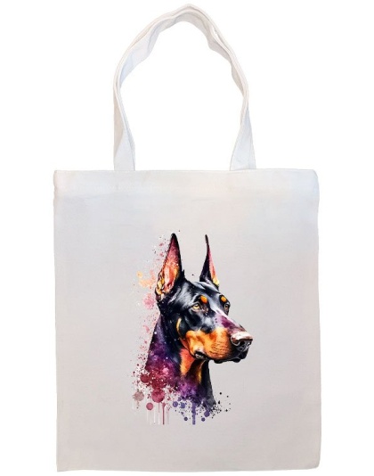 Doberman Canvas Tote Bag Style2