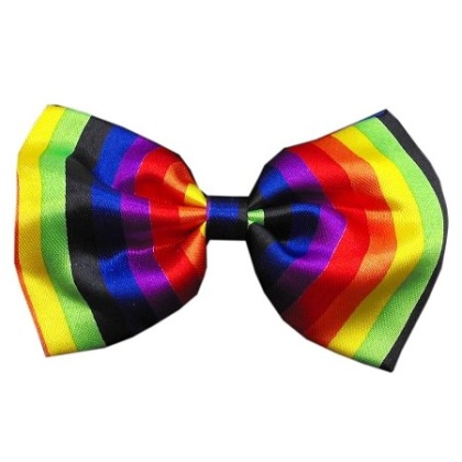 Dog Bow Tie Rainbow