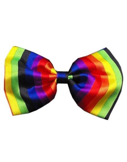 Dog Bow Tie Rainbow