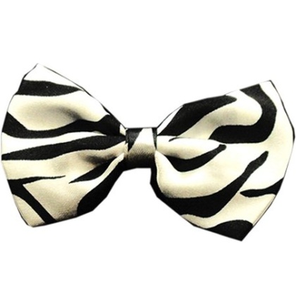 Dog Bow Tie Zebra