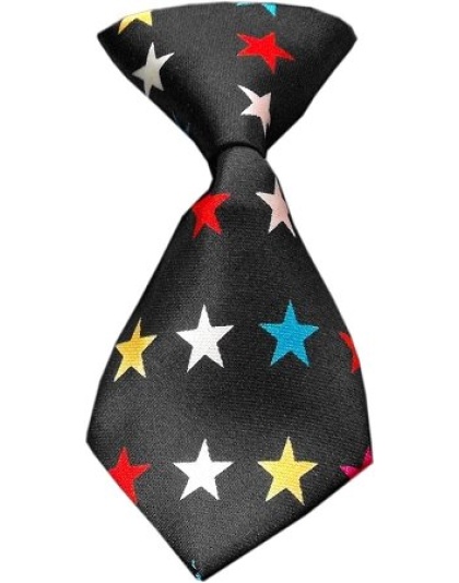 Dog Neck Tie Confetti Stars