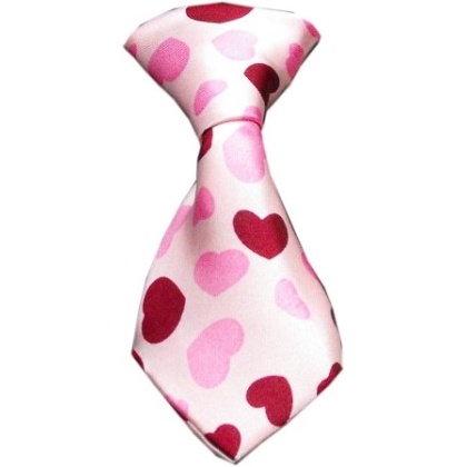 Dog Neck Tie Hearts