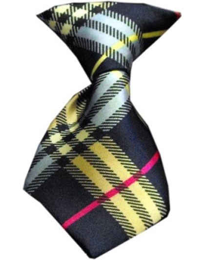 Dog Neck Tie Plaid Mix