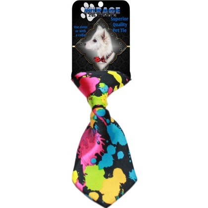 Dog Neck Tie Splatter Paint