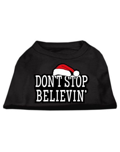 Don't Stop Believin' Screenprint Shirts Black L