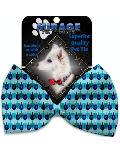 Dreidel, Dreidel, Dreidel Pet Bow Tie Collar Accessory with Velcro