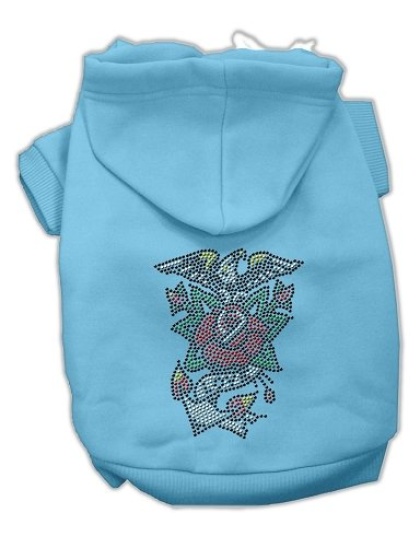 Eagle Rose Nailhead Hoodies Baby Blue L