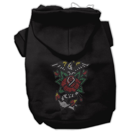 Eagle Rose Nailhead Hoodies Black L