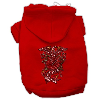 Eagle Rose Nailhead Hoodies Red L