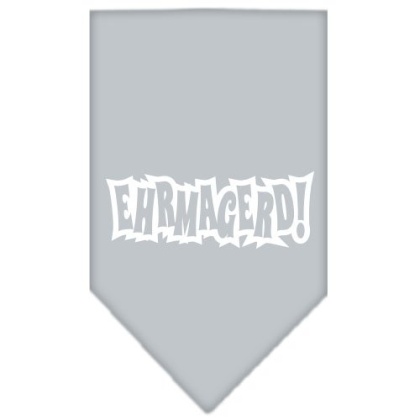 Ehrmagerd Screen Print Bandana Grey Large