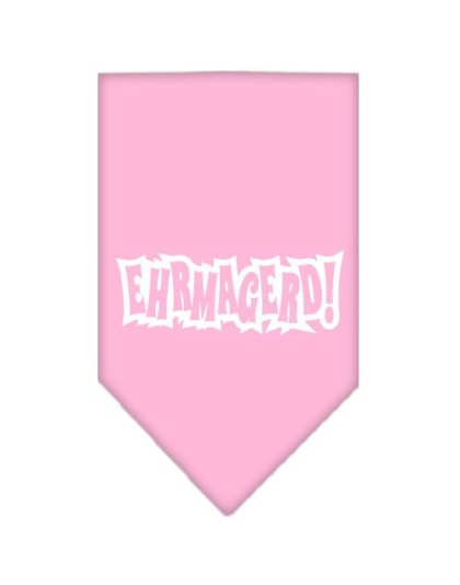 Ehrmagerd Screen Print Bandana Light Pink Large