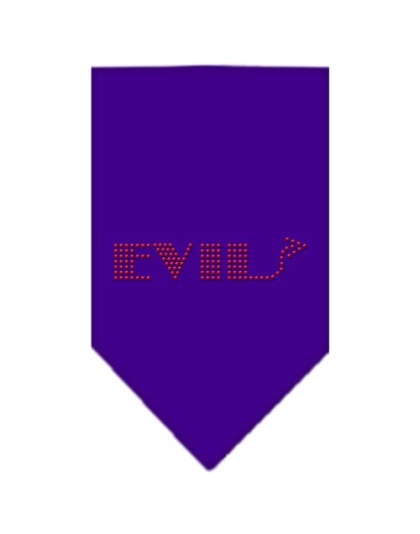 Evil Rhinestone Bandana Purple Large