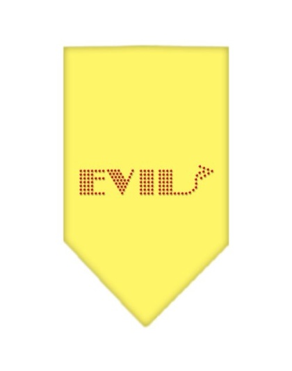 Evil Rhinestone Bandana Yellow Large