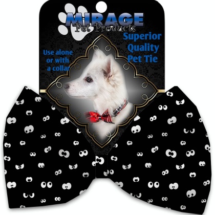 Eyes Eyes Everywhere Pet Bow Tie Collar Accessory with Velcro
