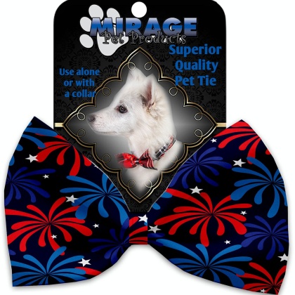 Fireworks Pet Bow Tie