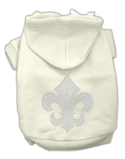 Fleur de lis Hoodies Cream L