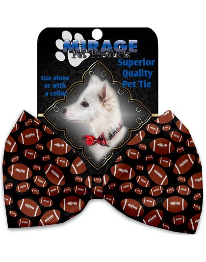 Footballs Pet Bow Tie