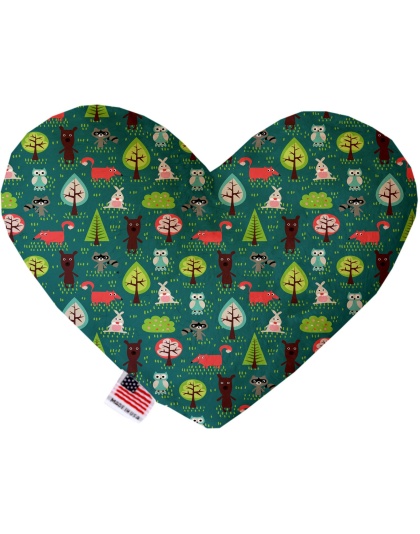 Forest Follies 6 inch Canvas Heart Dog Toy