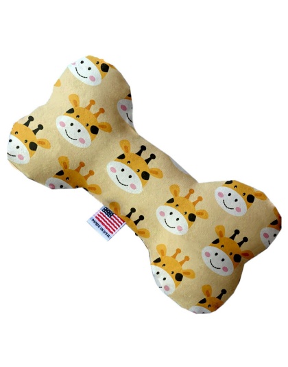 Georgie the Giraffe 10 inch Canvas Bone Dog Toy