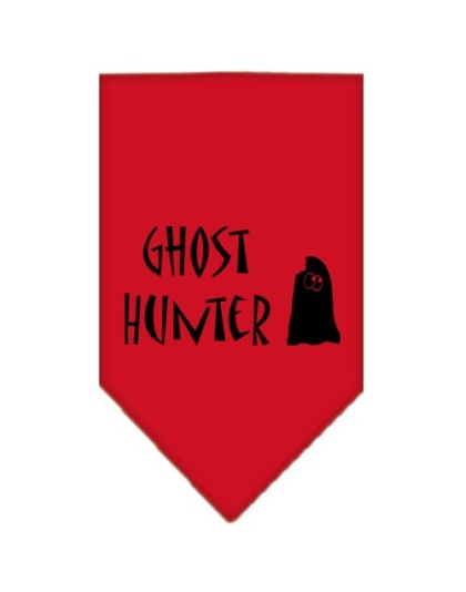 Ghost Hunter Screen Print Bandana Red Large