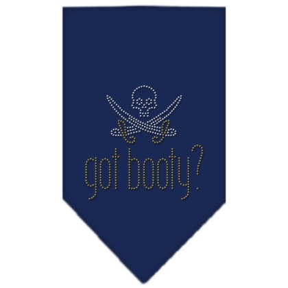 Got Booty Rhinestone Bandana Navy Blue large