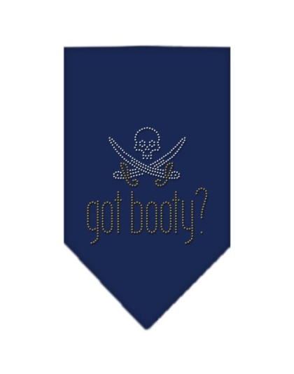 Got Booty Rhinestone Bandana Navy Blue large