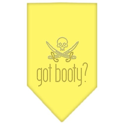 Got Booty Rhinestone Bandana Yellow Large