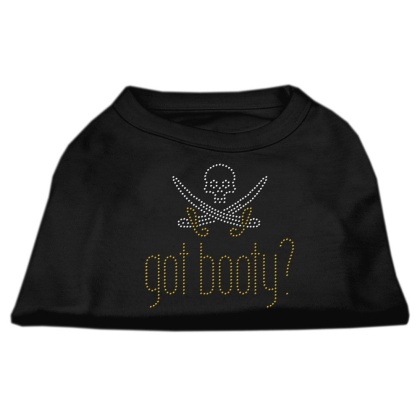 Got Booty? Rhinestone Shirts Black L