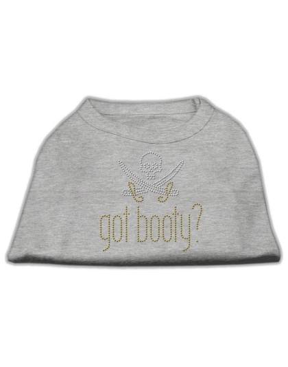 Got Booty? Rhinestone Shirts Grey L