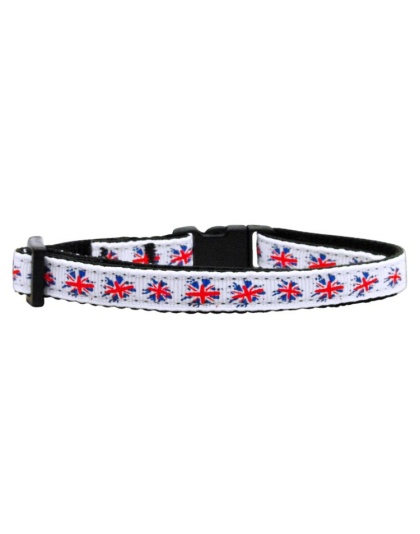 Graffiti Union Jack(UK Flag) Nylon Ribbon Collar Cat Safety