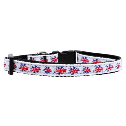 Graffiti Union Jack(UK Flag) Nylon Ribbon Collar Small